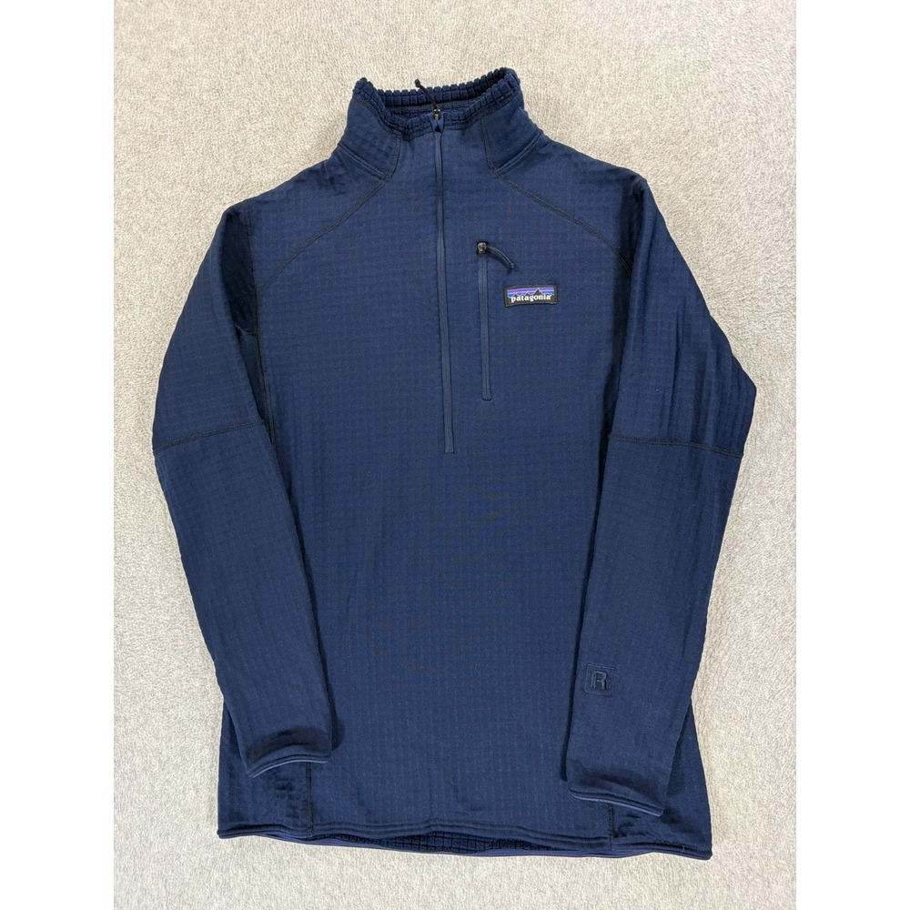 Patagonia Regulator 1/4 Zip Waffle Pullover (Women's Medium) Blue